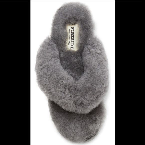 Brand New Fireside by Dearfoams Auburn Genuine Shearling Slipper size 6 - Picture 3 of 9